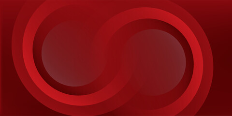 Obraz premium Red abstract background. Dynamic shapes composition. Eps10