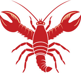 crayfish vector illustration