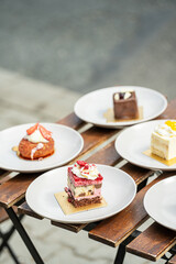 A vibrant and colorful food photography collection featuring healthy meals, refreshing drinks, gourmet salads, delicious desserts, and creative food platings. Perfect for use in culinary blogs.
