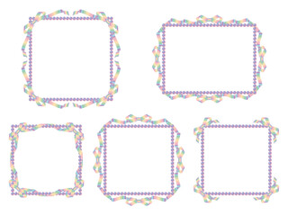 リボン、パールF、20虹淡