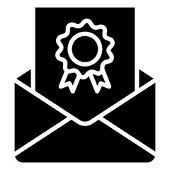 Award Letter Icon Element For Design