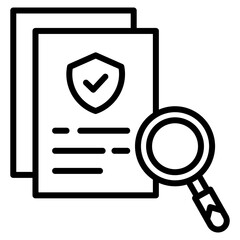 Legal Review Icon Element For Design
