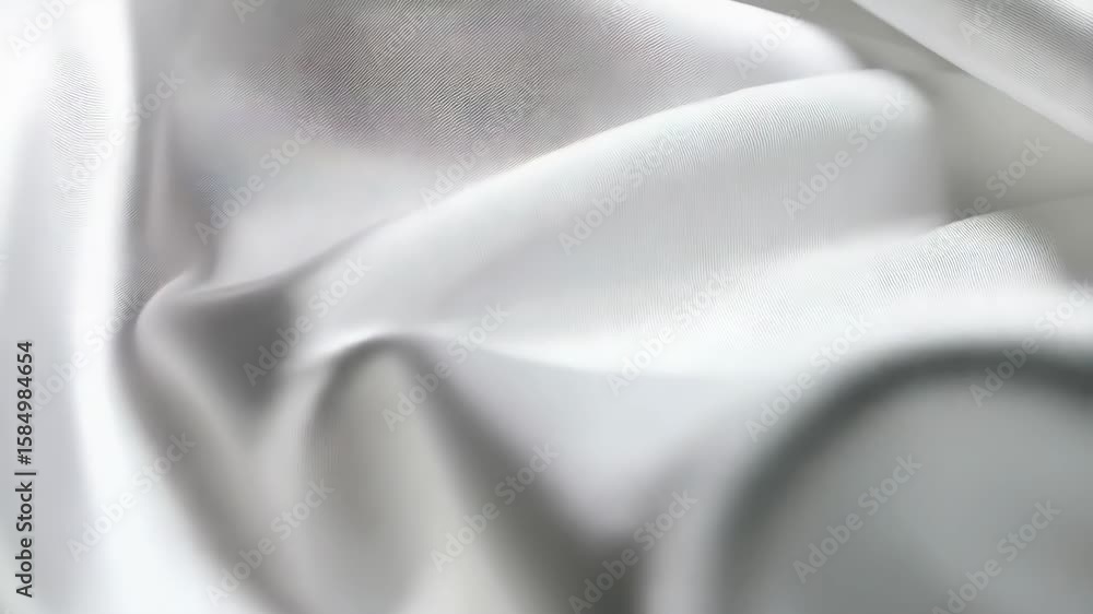 Poster elegant white silk fabric flowing with soft folds and subtle highlights creating a luxurious texture