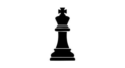 A chess King piece isolated on a simple white background.