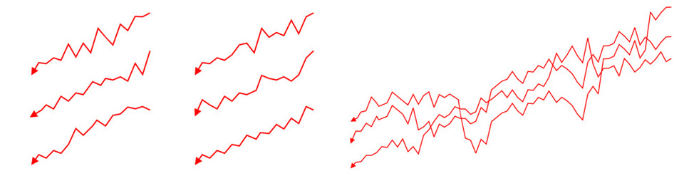 Arrow line decreasing vector, illustrating decline, loss, and a downward trend. Perfect for financial analyses, market corrections, or presentations indicating negative shifts and challenges.