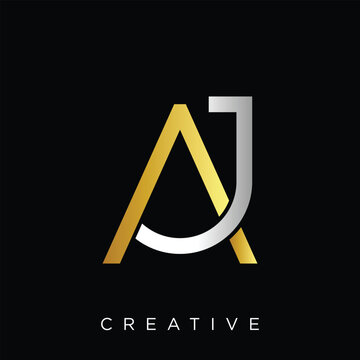 AJ Logo modern vector icon design symbol creative compan