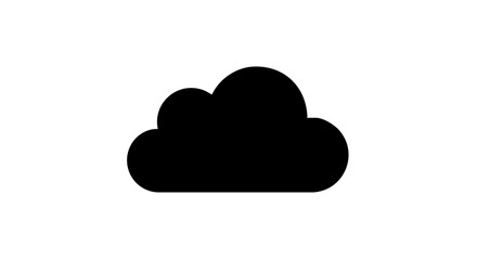 Cloud silhouette, representing the concept of the weather. 