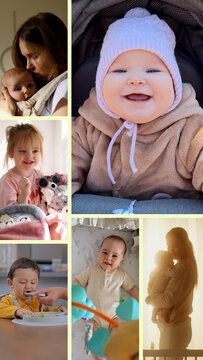 Vertical Baby Memories Multi Screen Slideshow
