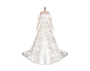 Wedding gown sketch