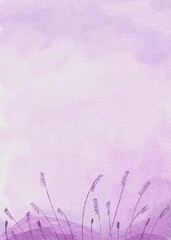 Purple Scenery Watercolor Background