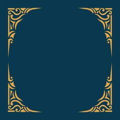 Abstract luxury Thai frame vintage party border background vector
