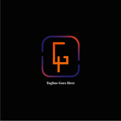 Obraz premium Trending GP Letter Logo Icon Design.