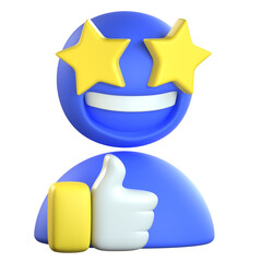 People Satisfaction 3D Icon Colorful Design