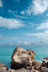 Rock Formation by Turquoise Sea