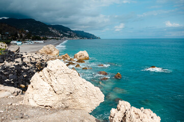 Scenic Coastal View with Turquoise Sea