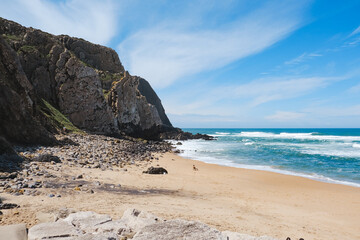Atlantic Coastline at Praia Grande, Sintra, Portugal