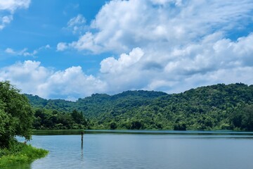 Quiet nature in the middle of the valley