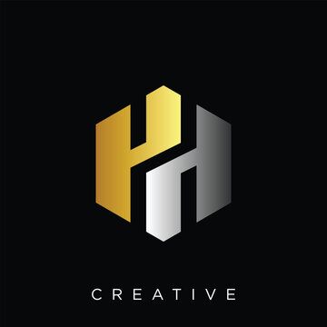 YH,HH logo design vector Modern Luxury Initial