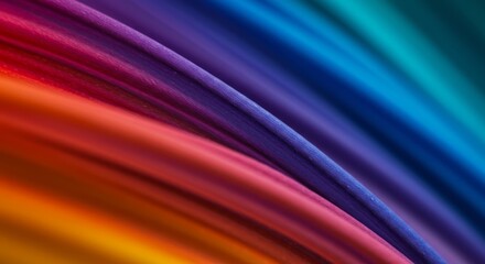 Vibrant rainbow stripes flowing diagonally with textured detail