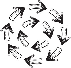 Circular arrows indicating rotation and direction for infographics