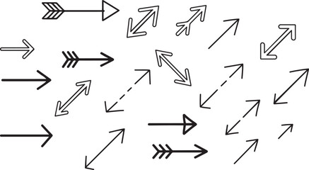 Thin dotted line arrows indicating direction and ui elements