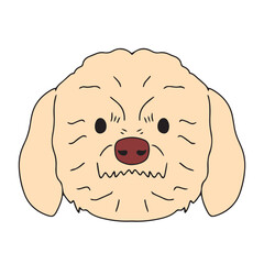 kawaii adorable animal head giraffe, tiger, fox, deer, dog, cat, monkey, bear, elepehent, pig