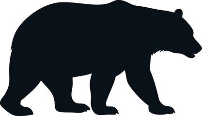 Nature inspired bear silhouette, showcasing strength and calm movement.