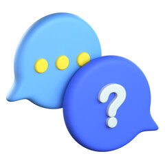 Bubble Message 3D Icon Colorful Style