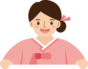 한복을 입은 여자