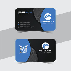 Modern creative professional business card template design.