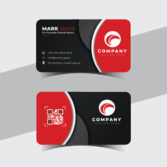 Modern creative professional business card template design.