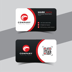 Modern creative professional business card template design.