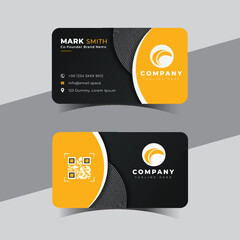 Modern creative professional business card template design.