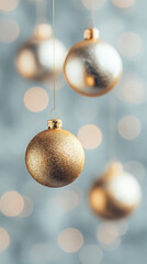 Holiday ornament display festive setting decorative photography bokeh background close-up view celebration concept