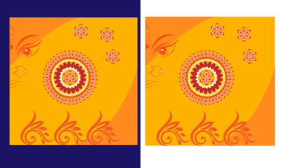 festival durga puja background vactor design