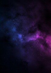 Fototapeta premium Fantasy Nebula Space Background with Glowing Stars and Clouds