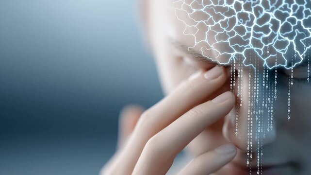 Conceptual illustration of mental overload and anxiety, symbolizing stress, confusion, and overthinking through abstract visual metaphors.