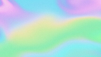 Dreamy pastel gradient with soft iridescent glow in pink, purple, blue, green. Y2K aesthetic, futuristic, flowing design. Wallpapers, digital art, banners, modern 2000s style visuals.