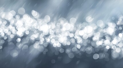 Abstract vector bokeh background with festive white defocused lights and soft glowing blur for elegant celebration or holiday design