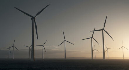 wind turbines farm