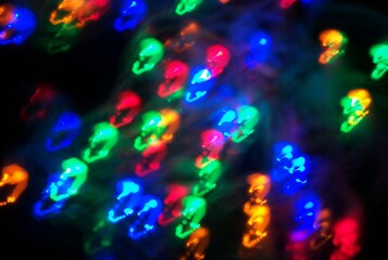 Explosion of Neon Light Trails - Psychedelic Abstract Art