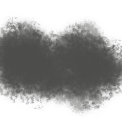 Black ink watercolor Brush stroke png