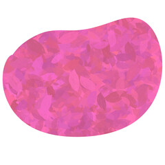 Pink leaves Shape PNG – Cute Aesthetic Sticker Background