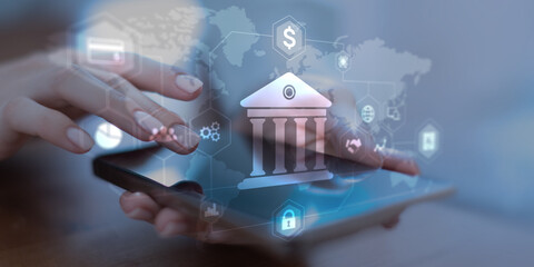 Digital Banking and Financial Services Platform with Global Network Visualization.