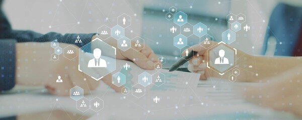 Human Resources Management Network Visualization.