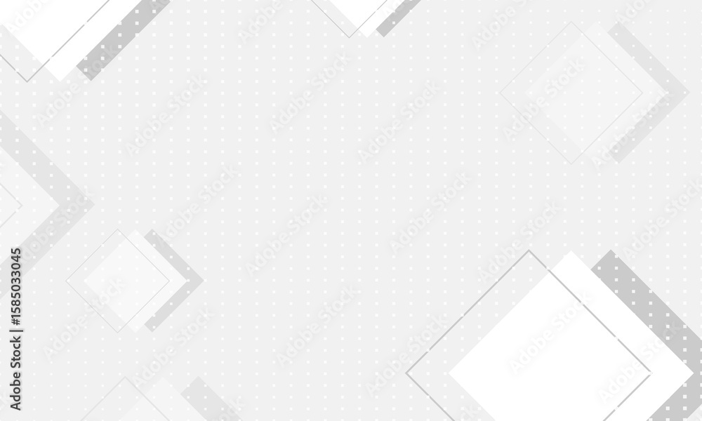 Wall mural black and white modern square lines pattern dot style background vector design