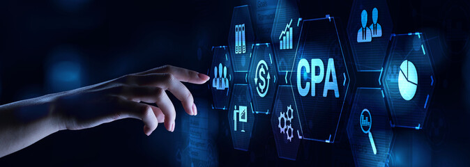 CPA Certified public accountant auditor. Business finance accounting audit concept.