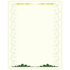 green floral frame Border