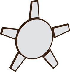 3D Electric Fan PNG – Realistic Ceiling or Table Fan Illustration with Blades and Motor Design on Transparent Background for Summer, Cooling, and Ventilation Concepts