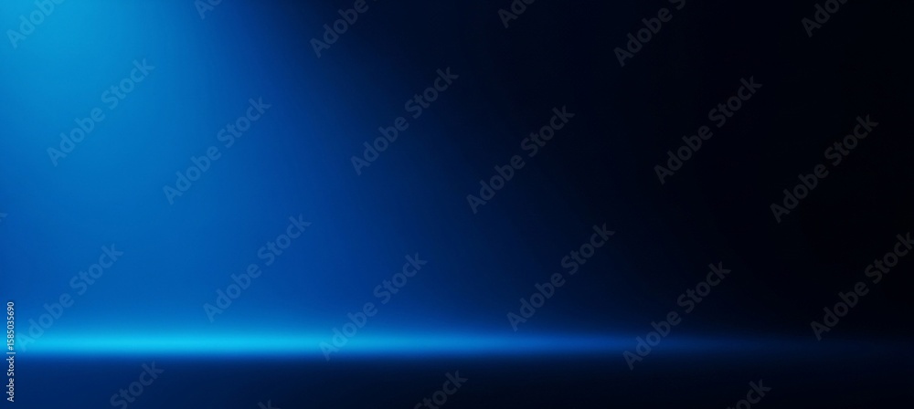 Poster a mesmerizing blue gradient background creates a sense of depth and sophistication, perfect for addi